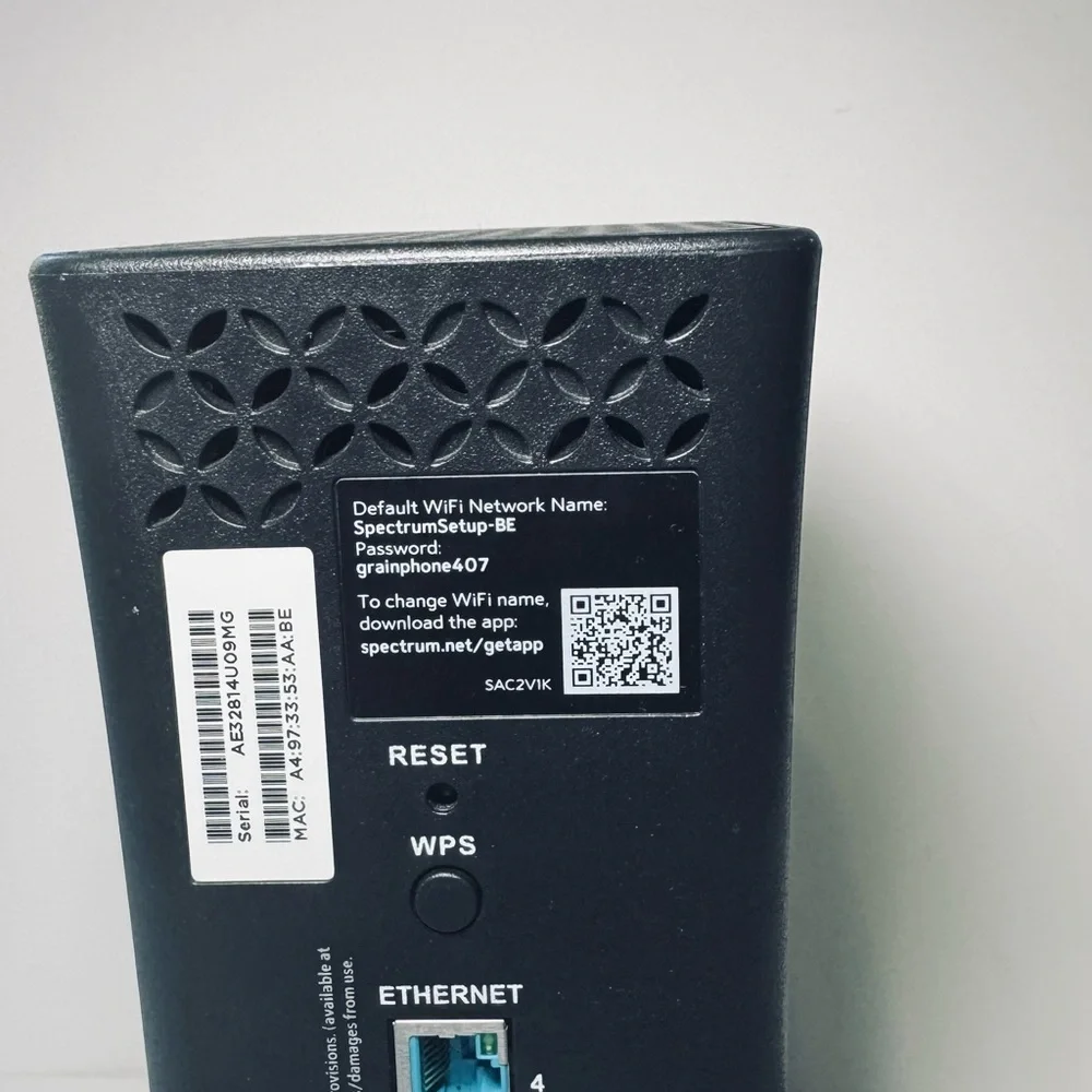 Spectrum SAC2V1K WiFi Router Wireless Internet Router With Power Adapter - Picture 5 of 7